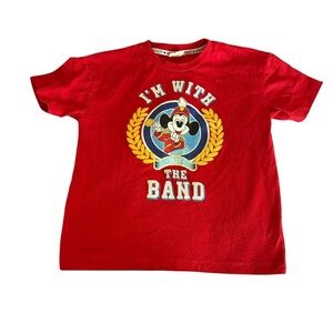 Disney Red Short Sleeve Tee I'm With The Band